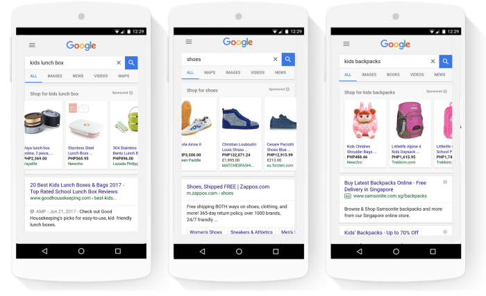 ตลาดอีคอมเมิร์ซ 2562 google shopping