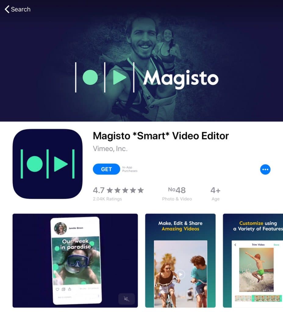 โปรแกรมตัดต่อวีดีโอบนมือถือ-Magisto