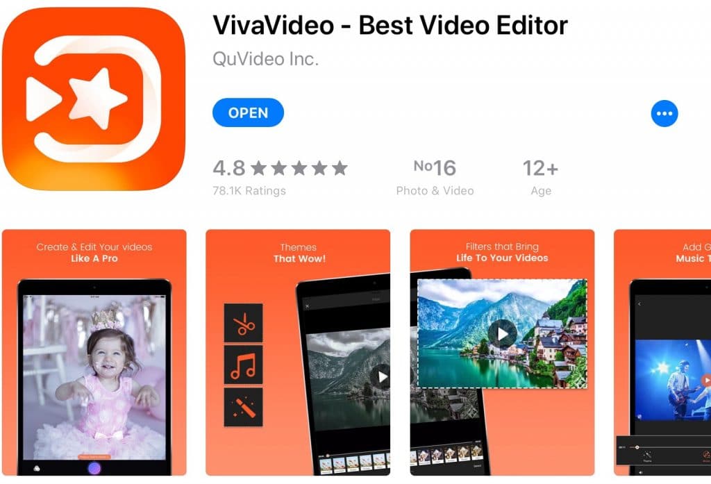โปรแกรมตัดต่อวีดีโอบนมือถือ-VivaVideo